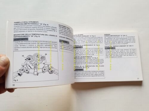 Bimota SB6 manuale uso manutenzione libretto originale owner's manual