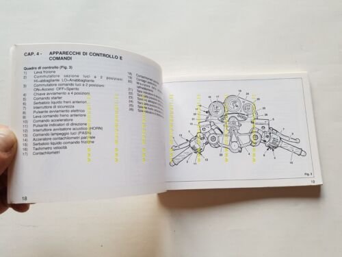 Bimota SB6 manuale uso manutenzione libretto originale owner's manual