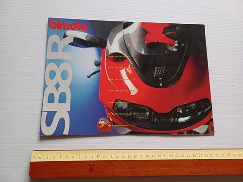 Bimota SB8 R 1998 depliant originale testo italiano inglese