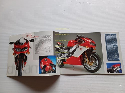 Bimota SB8 R 1998 depliant originale testo italiano inglese