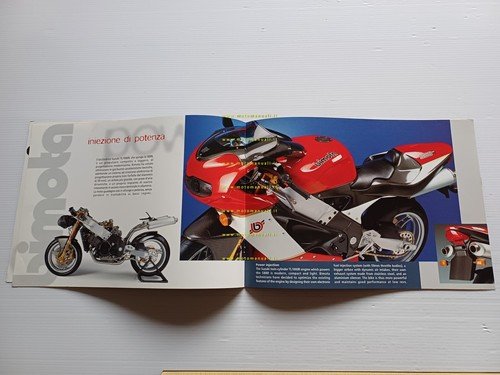 Bimota SB8 R 1998 depliant originale testo italiano inglese
