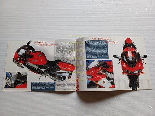 Bimota SB8 R 1998 depliant originale testo italiano inglese