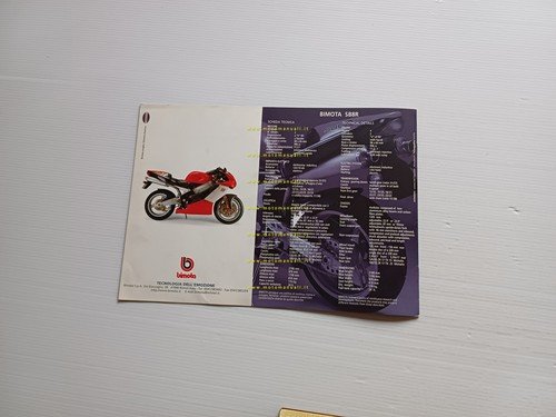 Bimota SB8 R 1998 depliant originale testo italiano inglese