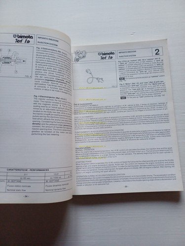 Bimota Tesi 1D manuale officina originale motore telaio Italiano-Inglese