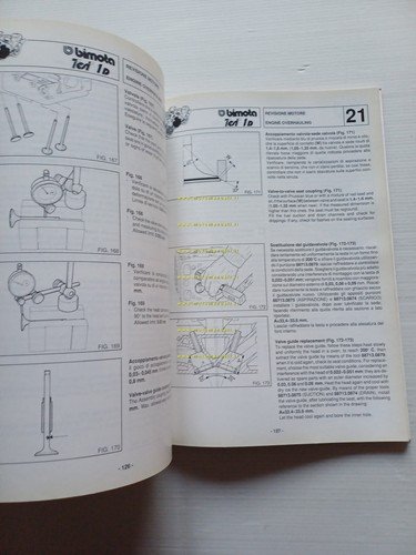 Bimota Tesi 1D manuale officina originale motore telaio Italiano-Inglese