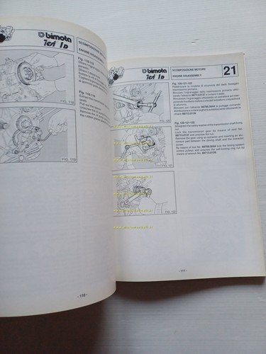 Bimota Tesi 1D manuale officina originale motore telaio Italiano-Inglese