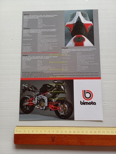 Bimota Tesi 3D 2014 depliant originale ITALIANO inglese