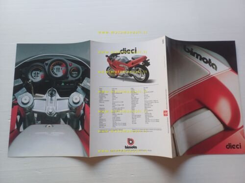 Bimota YB10 Dieci 1991 depliant italiano originale