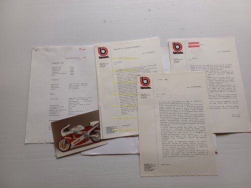 Bimota YB4 salone Colonia 1988 cartella stampa originale