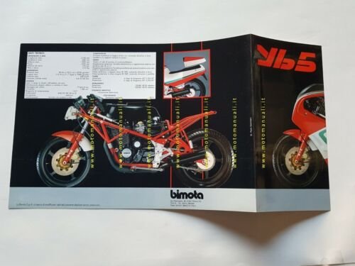 Bimota YB5 1200 1987 depliant ITALIANO originale brochure moto