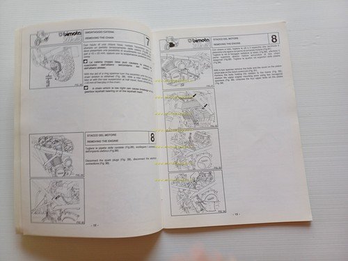 Bimota YB5 1986 manuale officina originale workshop manual