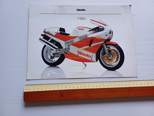 Bimota YB6 1000 1988 depliant italiano originale