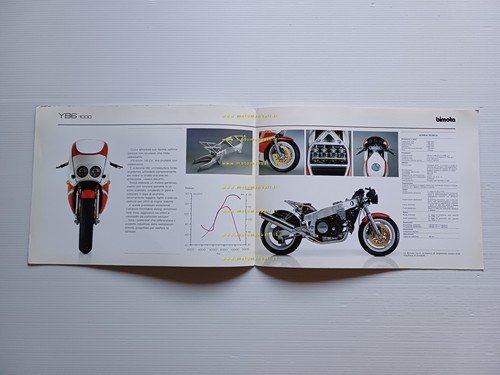 Bimota YB6 1000 1988 depliant italiano originale