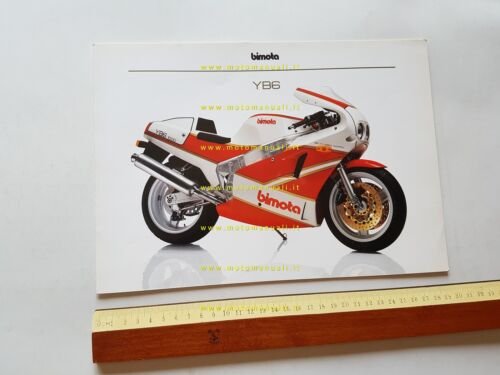 Bimota YB6 1000 1988 depliant originale inglese