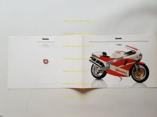 Bimota YB6 1000 1988 depliant originale inglese
