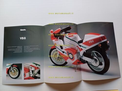 Bimota YB8 1990 depliant originale ITALIANO INGLESE