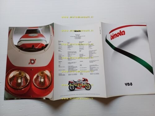 Bimota YB8 1990 depliant originale ITALIANO INGLESE