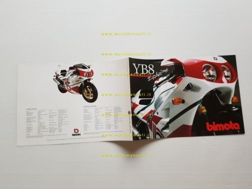 Bimota YB8 Ex-Up 1990 depliant originale Italiano