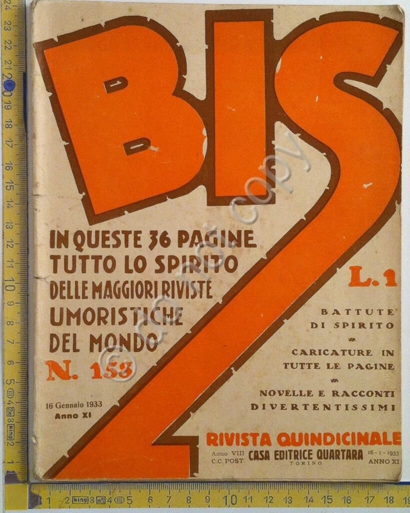 BIS - Rivista quindicinale umoristica - 1933