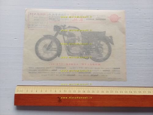 BM 175 Lusso 1959 depliant italiano moto originale