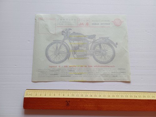 BM 48 4T Ultra motore Somaschini anni 50 depliant italiano …