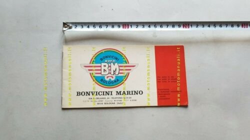 BM Bonvicini Marino catalogo produzione ciclomotori anni 60 depliant brochure