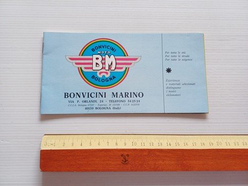 BM Ciclomotori catalogo produzione anni 70 depliant tuboni italiano originale