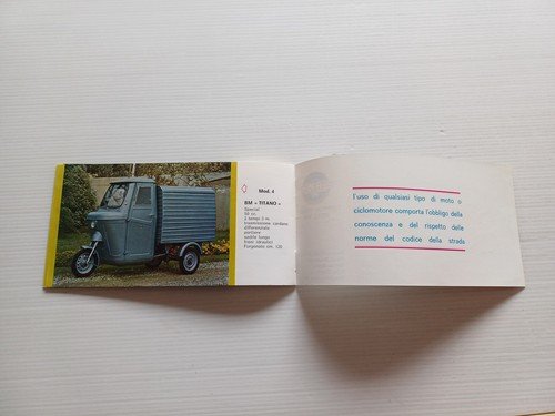 BM Ciclomotori catalogo produzione anni 70 depliant tuboni italiano originale