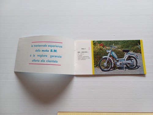 BM Ciclomotori catalogo produzione anni 70 depliant tuboni italiano originale