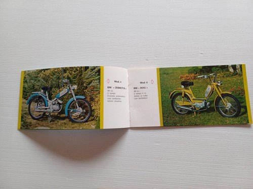 BM Ciclomotori catalogo produzione anni 70 depliant tuboni italiano originale