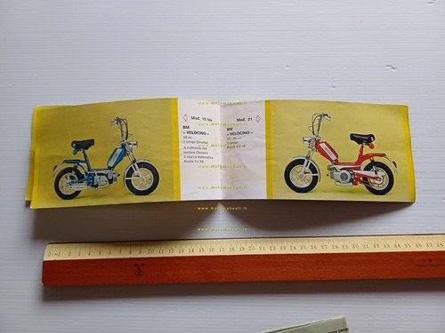 BM Ciclomotori catalogo produzione modelli 1975-76 depliant italiano originale