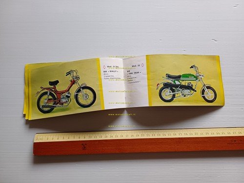 BM Ciclomotori catalogo produzione modelli 1975-76 depliant italiano originale