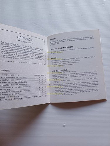 BMA Amica 125 - 250 1976 manuale uso manutenzione libretto …