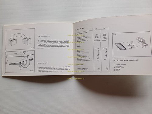 BMA Amica 125 - 250 manuale uso manutenzione libretto istruzioni …