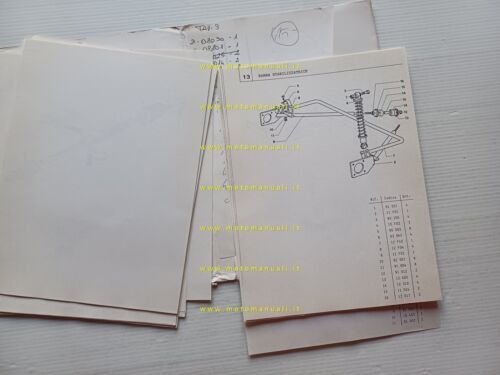 BMA Amica 125-250 microauto anni 70 catalogo ricambi originale