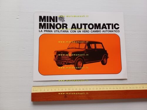 BMC Mini Minor Automatic depliant originale italiano