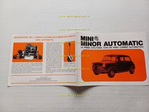 BMC Mini Minor Automatic depliant originale italiano