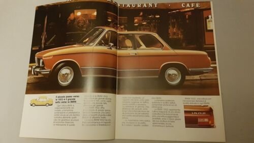 BMW 1502 1975 depliant originale auto brochure