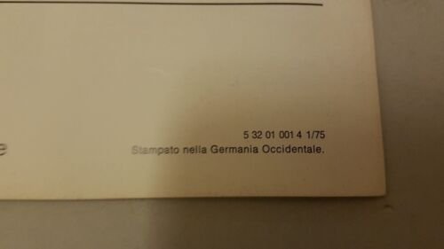 BMW 1502 1975 depliant originale auto brochure