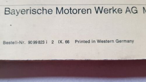 BMW 1600 1966 manuale uso originale owner's manual
