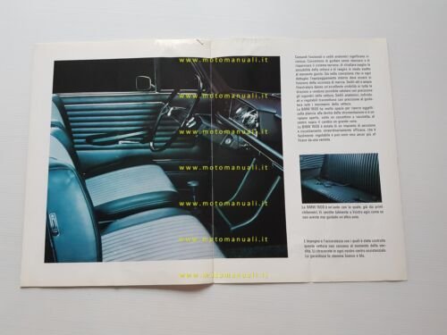 BMW 1600 1968 depliant originale italiano