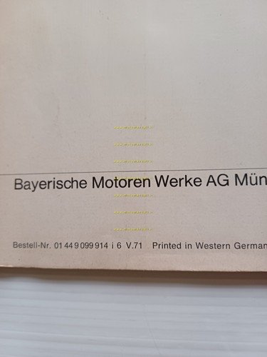 BMW 1602-1802-2002-2002 tii 1971 AGGIORNAMENTO manuale uso libretto italiano