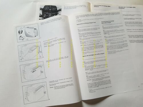 BMW 2 procedure montaggio cupolino + borse serie K opuscolo …