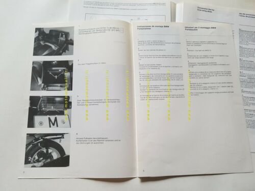BMW 2 procedure montaggio paracilindri+portabauletto opuscolo manuale officina