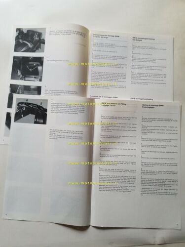 BMW 2 procedure montaggio paraspruzzi + portapacchi opuscolo manuale officina