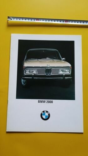 BMW 2000 1968 depliant italiano originale brochure auto