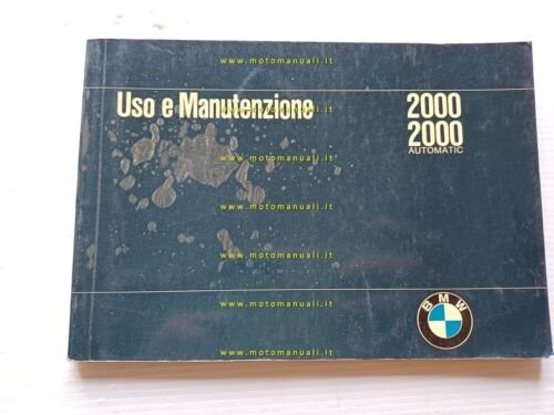 BMW 2000-2000 Automatic 1969 manuale uso manutenzione italiano originale