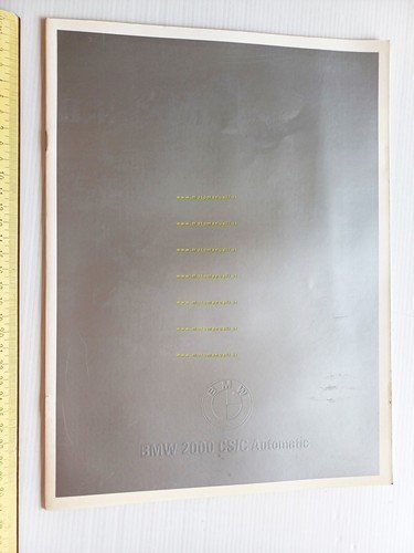 BMW 2000 Coupè - CS - Automatic 1967 depliant italiano …