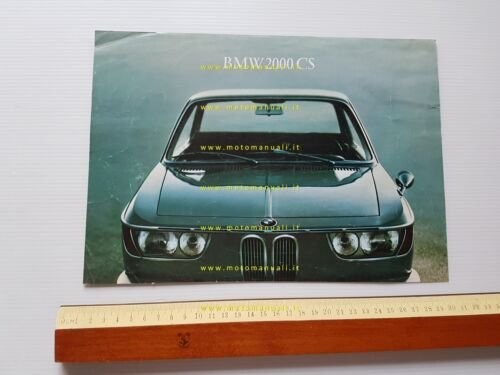 BMW 2000 CS modello 1966 depliant originale tedesco
