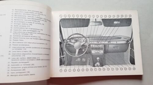 BMW 2500 - 2500 Automatic 1970 manuale uso originale owner's …